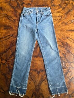 7 For All Mankind Light Blue Straight-Leg Jeans